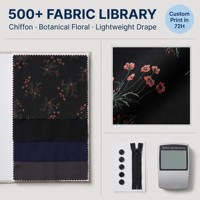 Gaun Panjang Chiffon Bunga Liar Hitam Kustom Grosir, Kerah V Dalam, Elegan untuk Wanita, Pakaian Pesta Pantai Musim Panas