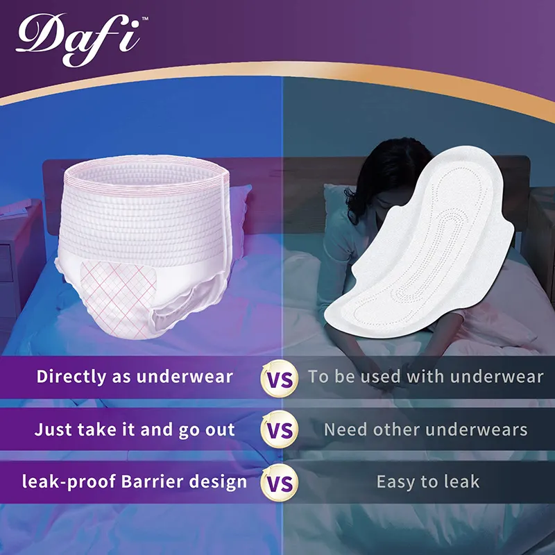 High Quality Non-Woven Comfortable Breathable Menstrual Underwear Women Disposable Panties Girls Period Panties