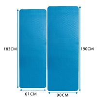 Tapis de yoga épais imperméable en EVA, tapis de camping extérieur doux anti-poussière, motif de tapis en bambou antidérapant imperméable à l'humidité pour exercices de yoga