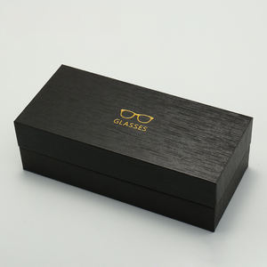 לוגו מותאם אישית יוקרה משקפי שמש שחור תיק משקפיים מעור תיק משקפיים & תיבת אריזת בד שקית eyeזכוכית - Product Image 3
