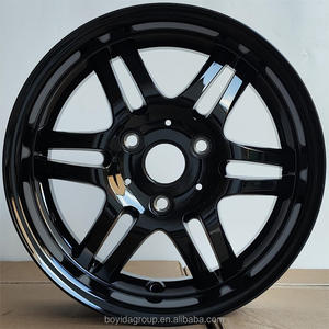 Cerchi in Lega di Alluminio Boyida F616161 15x4.5 <span class=keywords><strong>15x6</strong></span> 16x5.5 16x7 3x112 4x100 Argento Gunmetal con Finitura Diamantata - Product Image 5