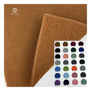 Tessuto in pile maglione marrone 100% poliestere 250g tessuto in pile maglione giapponese per abbigliamento