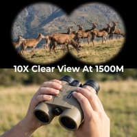 Jumelles télémètre laser 10x42 pour la chasse en extérieur, grossissement 10x, portée 1500m