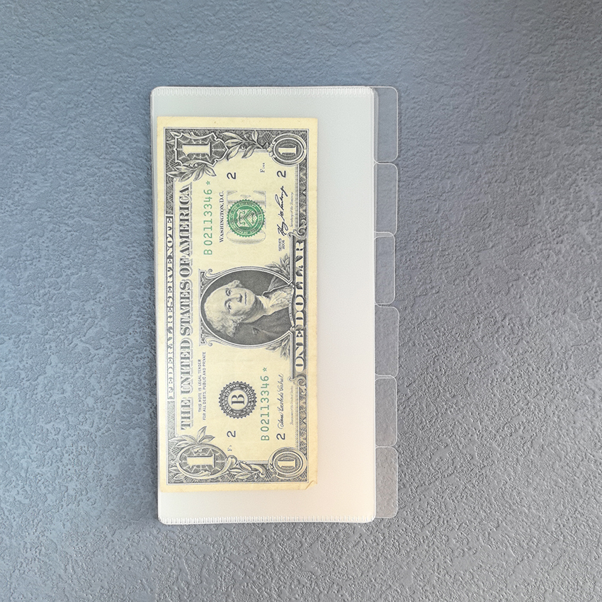 Busta a schede senza buchi