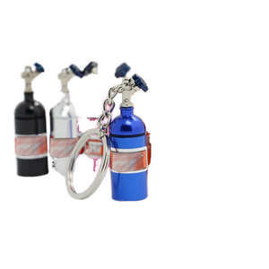 Novedad Mini botella de Gas nitrógeno llavero elegante aleación coche llavero ligero Sistema de óxido <span class=keywords><strong>nitroso</strong></span> regalo - Product Image 3