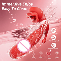 Vibrateur télescopique 3-en-1 à commande par application, avec fonction de léchage, pénétration et massage clitoridien, plug anal, jouet sexuel pour femmes