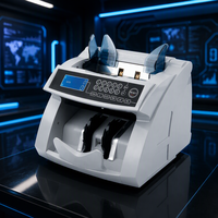 Machine de comptage d'argent LED de qualité bancaire à succès avec écran TFT, haute sensibilité, vitesse de 1000 pièces/min, reconnaissance automatique des devises
