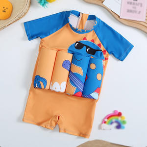 Toptan çocuk yüzdürme tek parça mayolar karikatür baskı çabuk kuru güneş koruma çocuklar erkek kızlar için mayo yüzen - Product Image 3