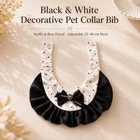 Collier réglable pour animaux de compagnie avec nœud à volants et motif à pois pour chiens et chats