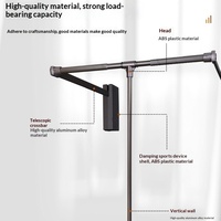 Rail de penderie escamotable pour dressing, tringle à vêtements réglable et extensible