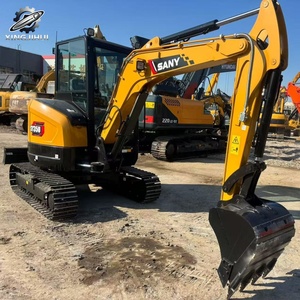 Mini-excavatrice sur chenilles Sany35 d'occasion, 3 tonnes, godet de 0,1 m³, marque chinoise originale, petite excavatrice de chantier, faible nombre d'heures, bon état - Product Image 2