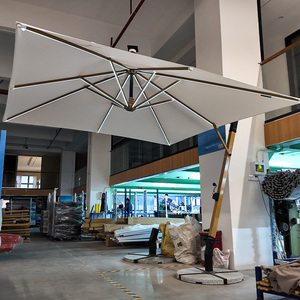 Sombrilla de <span class=keywords><strong>Patio</strong></span> de Aluminio Colgante en <span class=keywords><strong>Cantilever</strong></span> de Gran Tamaño, 3x3 m, de Alta Calidad, Personalizable, con Luz LED - Product Image 2