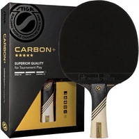 Raquette de ping-pong en carbone 7 plis, lame en fibre de carbone extra légère 2 mm, éponge premium, poignée concave professionnelle, pour jeu en tournoi, emballée