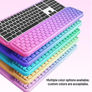Custom Color Memory Foam Ergonomic Computer Tilted Keyboard Stand with Massage Dot Wrist Rest Support Pad for Office Home OEM - Product Image 2