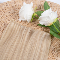 Extensions de cheveux russes fines et invisibles Genius Weft, double épaisseur, en cheveux humains