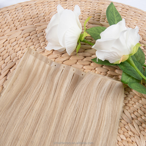 ผมต่อแบบรัสเซียชนิดบางพิเศษ มองไม่เห็นรอยต่อ  แบบ Double Drawn  ผมแท้ Genius Weft - Product Image 3
