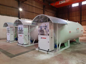 Station mobile de remplissage de GPL Harsan modèle 2026 20000L avec distributeur, moteur antidéflagrant, installation certifiée ASME AD2000 - Product Image 3