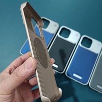 Nouvel étui en cuir populaire pour iPhone 18 17 16 15 14 Pro, coque en alliage d'aluminium avec design aromathérapie et protection d'objectif