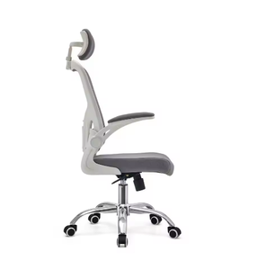Chaise <span class=keywords><strong>de</strong></span> <span class=keywords><strong>bureau</strong></span> <span class=keywords><strong>ergonomique</strong></span> en maille avec dossier haut - Coussin lombaire réglable, confortable pour une utilisation prolongée - Product Image 5