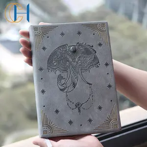 C & H A5大象复古旅行日记笔记宝石素描本