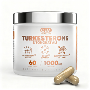 OEM turkesterone viên nang Tongkat Ali viên nang 1000mg bổ sung ajuga chiết xuất turkestanica để tăng sự phát triển cơ bắp phục hồi - Product Image 1