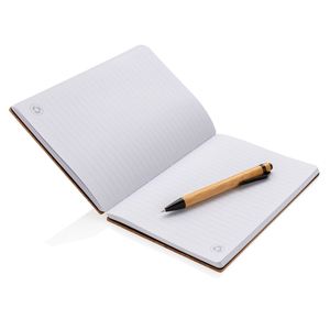 Promotional Custom Logo Eco Friendly <b>A5</b> Bamboo Hardcover Digital Printing Business Notebook <b>Notepad</b> Journal Office Use Meeting - Product Image 2