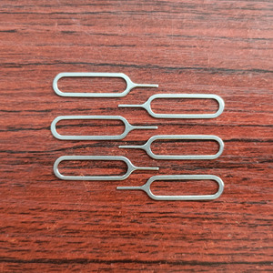 Nhà máy tùy chỉnh bán buôn phổ thép không gỉ Eject công cụ Key kim cho hầu hết các điện thoại thông minh Điện thoại di động khay Remover - Product Image 4