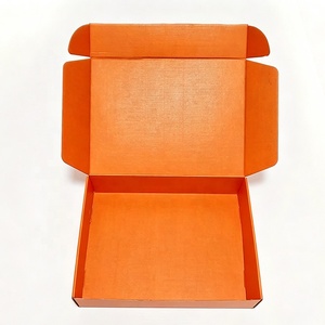Boîtes cadeaux en carton <span class=keywords><strong>orange</strong></span> personnalisées avec logo, emballages de luxe, grandes et petites boîtes pliables en carton, boîtes d'expédition en papier <span class=keywords><strong>orange</strong></span> - Product Image 1