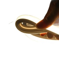 Bande lumineuse LED en silicone, gaine de protection flexible, éclairage linéaire encastré, 12V/24V, étanche pour extérieur, 3000K/4000K/6000K, 25000