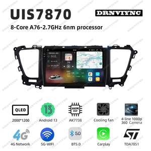 Sistema Multimedia para Automóvil Android 2K UIS 7870, Navegación GPS, CarPlay, Estéreo para Automóvil, Radio con Reproductor de Video para <span class=keywords><strong>KIA</strong></span> <span class=keywords><strong>Carnival</strong></span> 2014-2020 - Product Image 2