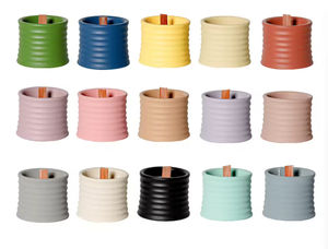 Bougie en ciment artisanale écologique - Aromathérapie - Parfum romantique - Décoration d'intérieur - Cadeau pour Noël - Cylindrique - Product Image 5