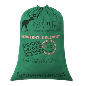 Sac de Noël en coton avec cordon de serrage pour emballage, shopping, bonbons, fête, cadeaux et friandises - Vente en gros - Product Image 2