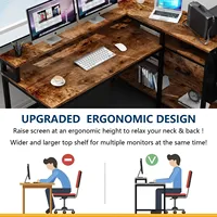 Muebles de Oficina para el Hogar, Escritorio de Computadora para Juegos de Esquina, Moderno y Económico, de Madera