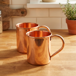 MIINOX Copper Moscow Mule <b>Mug</b> <b>Set</b> 500ml Stainless Steel Thermal Tumblers Eco-Friendly Classic Design Wedding Includes - Product Image 3