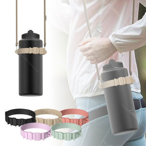2024 meilleurs vendeurs <span class=keywords><strong>porte</strong></span>-bouteille à large bouche pour Camping et randonnée manchon en Silicone poignée de bouteille d'eau - Product Image 6