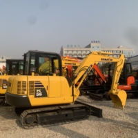 Excavadora Komatsu PC56 Usada de 5-6 Toneladas, Bajo Precio, Piezas Completas, Buen Estado, Modelos PC60, PC70, PC80, PC50 Disponibles, Operación Precisa