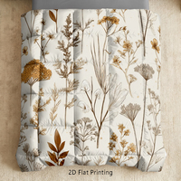 Vente en gros usine : Ensemble de literie respirant et moelleux, épaissi pour une chaleur ultime, avec couette réversible à imprimé floral