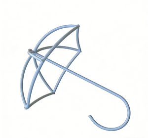 Lyra Professionale da 1,5 Metri con Anello per Ombrello, Accessorio Aereo per Studi di Fitness e Spettacoli, con Impugnatura Personalizzata - Product Image 2