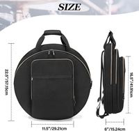 Échantillon gratuit Cercle Caisse Claire Instrument de musique Sac à dos à bandoulière Cymbale Gig Bag avec poignée de transport Sac de rangement anti-poussière