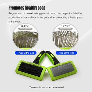 पेशेवर Groomer का उपयोग कर अतिरिक्त लंबे पालतू लंबी मोटी बाल संवारने कुत्ते और बिल्ली बरसाती कोट ब्रश - Product Image 5