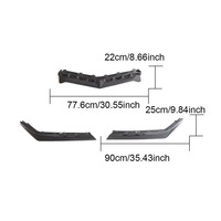 Spoiler avant en fibre de carbone Z06 pour Chevrolet Corvette C8 Z06 Coupé 2023 2024