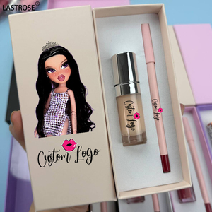Kit Regalo 2-in-1: Rossetto Liquido Vegano a Lunga Durata, Impermeabile, Non Appiccicoso e Lucidalabbra Nude con Matita per Labbra - Product Image 3