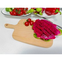 Planche à découper rectangulaire multifonctionnelle en bois de hêtre de 26 cm, nouveau style, avec poignée et anneau de suspension, pour pain et pizza, vente en gros