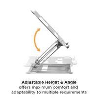 AR-15 vente en gros pliable en aluminium pour ordinateur portable support pour ordinateur portable réglable en hauteur support pour ordinateur portable Support de bureau pour ordinateur portable bureau à domicile