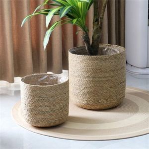 <span class=keywords><strong>Panier</strong></span> en rotin <span class=keywords><strong>pour</strong></span> poupée fleur tissée avec poignée Boho décor suspendu 3 personnalisé coton feuille déco Pakistan maison <span class=keywords><strong>champignons</strong></span> paniers - Product Image 3