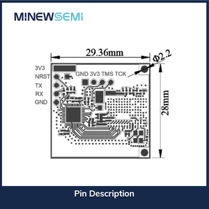 Minewsemi ms72sf1 con người phát hiện sự hiện diện đa mục tiêu theo dõi 60GHz milimet sóng Radar mô-đun 0.5-8m phạm vi phát hiện - Product Image 6