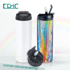 Vasos al por Mayor, Vaso Deportivo Recto Aislado de 20 oz para Viajes y Cafeterías, Sublimable, con Tapa 2 en 1 - Product Image 1