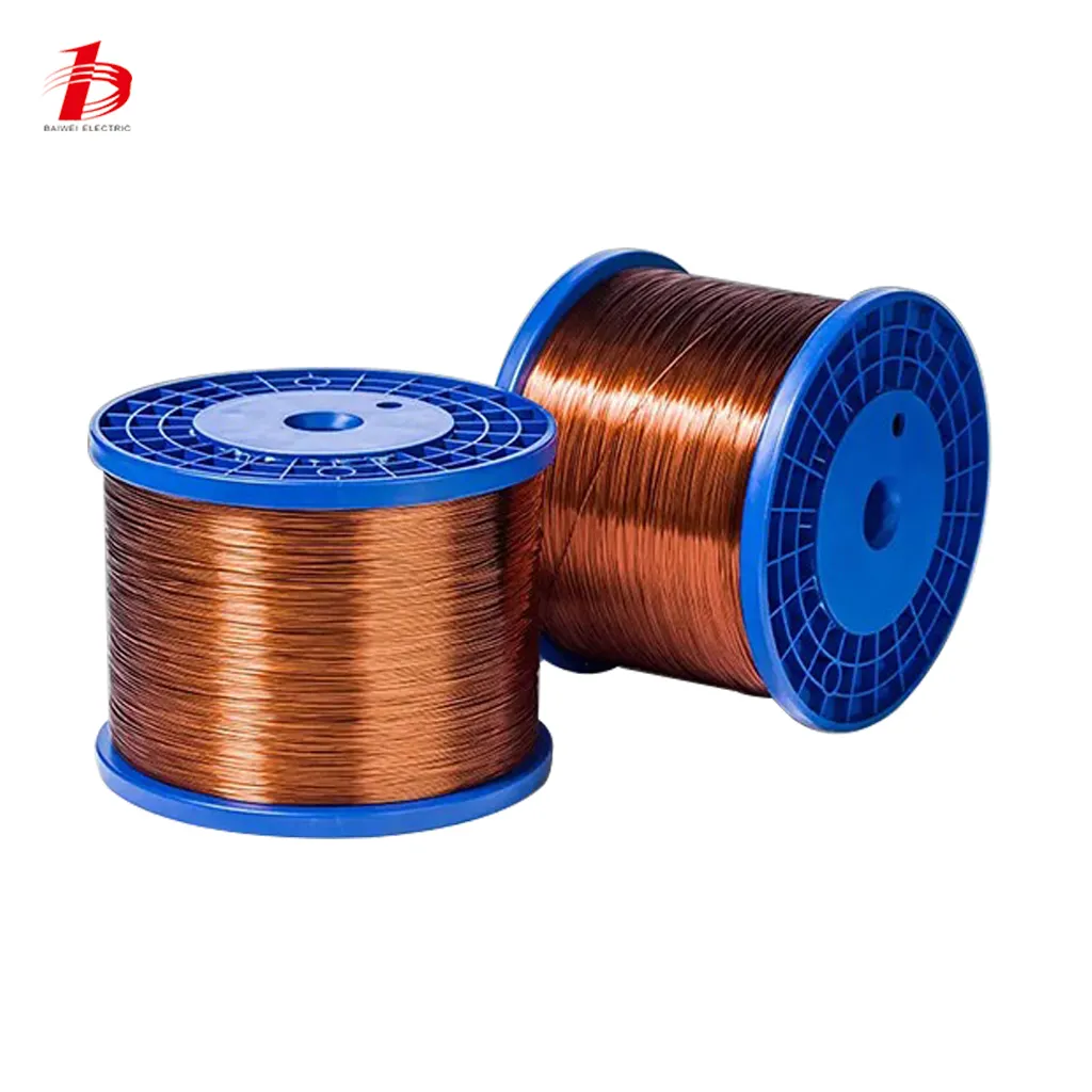 High thermal resistance130-220C 0.2-5mm 99.99% pure aluminum insulation enameled magnetic wire aluminum electric winding wire