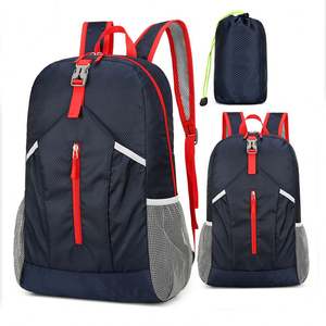 Promotional Cheap Outdoor Travel Ultralight Folding <b>Back</b> <b>Pack</b> Polyester <b>Waterproof</b> Foldable Backpack in Stock - Product Image 3