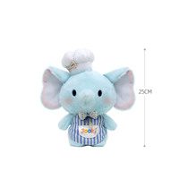 Peluche personnalisée OEM Éléphant Bleu Chef, jouet en peluche doux et moelleux, certifié EN71 CE, peluches Kawaii pour cadeau d'enfant